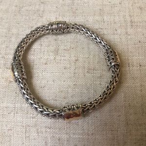 John Hardy silver and gold bracelet